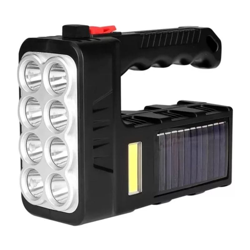 GENERICO - Linterna Led Solar Y Usb Recargable Multifuncional
