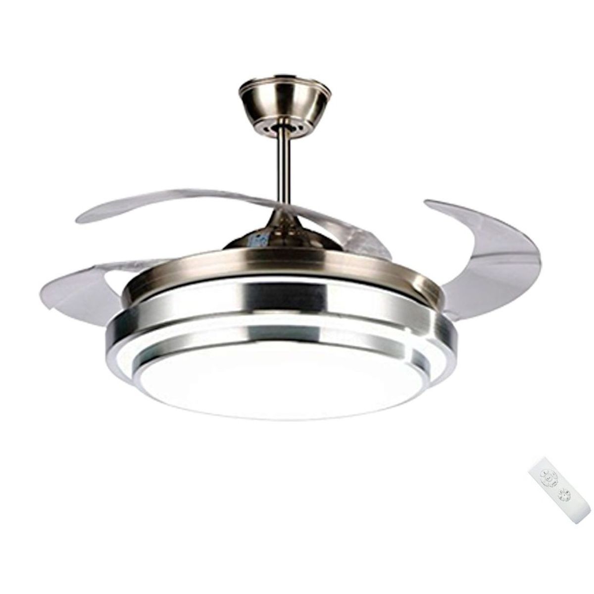 SANKEY - Ventilador de Techo Aspas Retráctiles Control Remoto y Lámpara Sankey