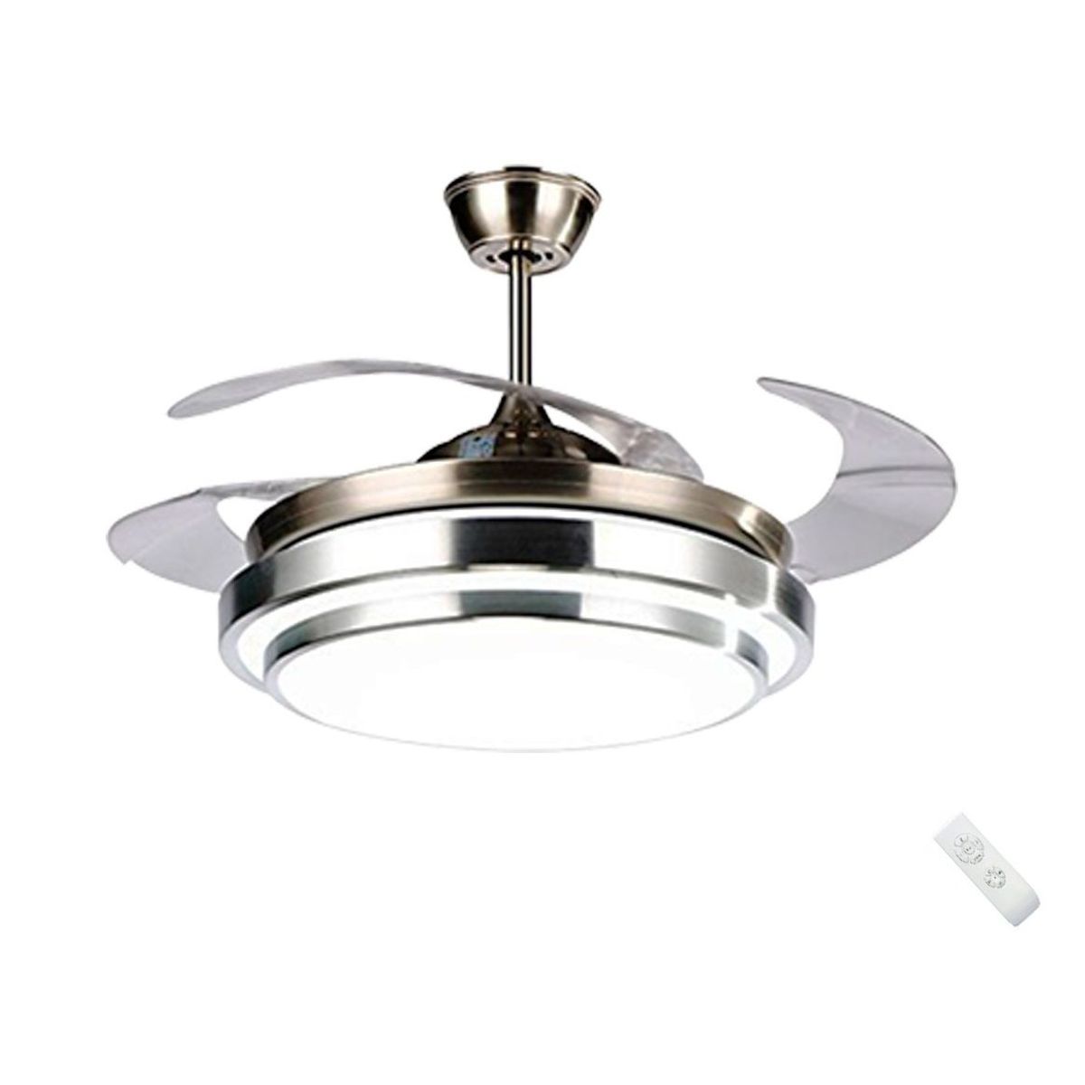 SANKEY - Ventilador de Techo Aspas Retráctiles Control Remoto y Lámpara Sankey