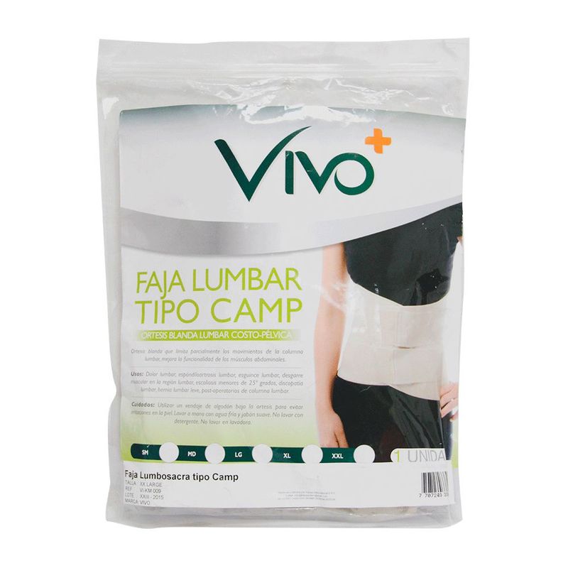 VIVO - Vivo+ Faja Lumbar Tipo Camp Sm