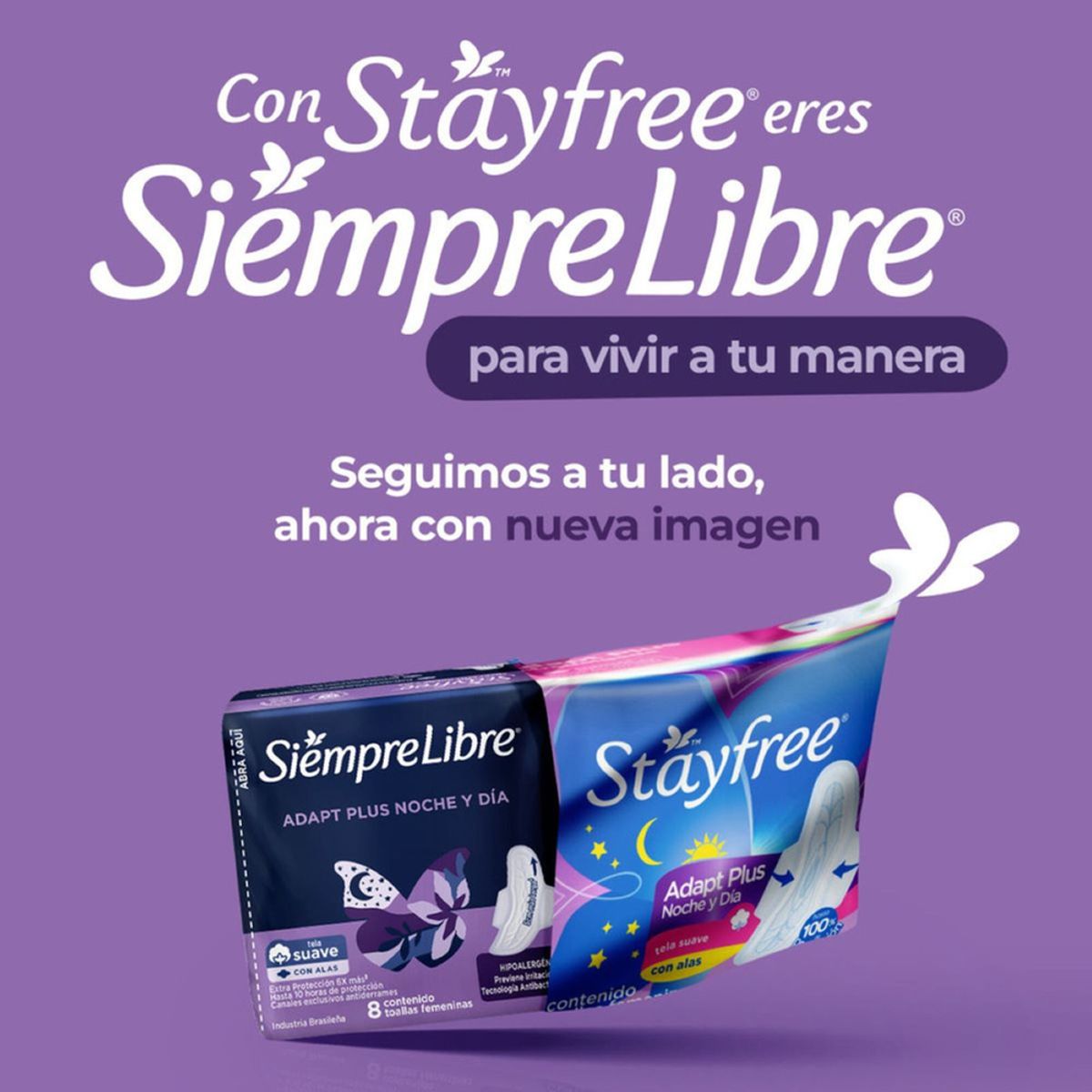STAYFREE - Toalla Higienica Stayfree Adapt Plus Noche Y Dia X 8und