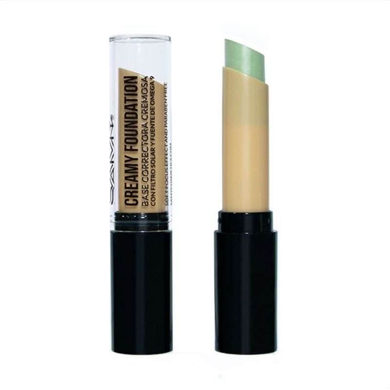 SAMY - Base Correctora Cremosa Barra Samy Verde #4 X 3g