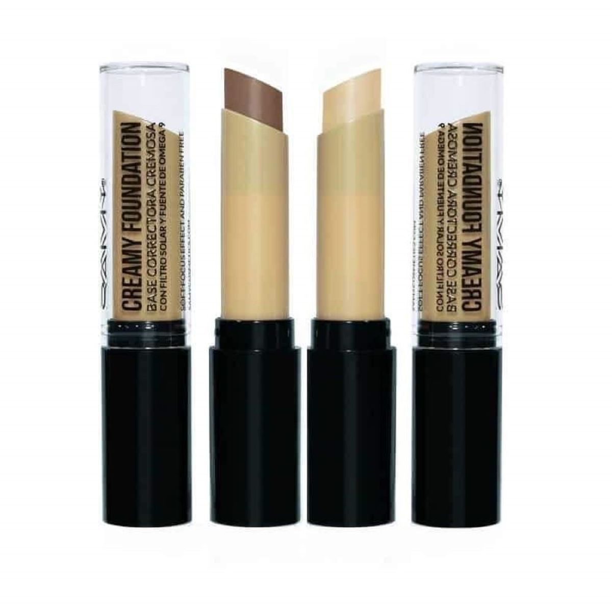 SAMY - Base Correctora Cremosa Barra Samy Verde #4 X 3g