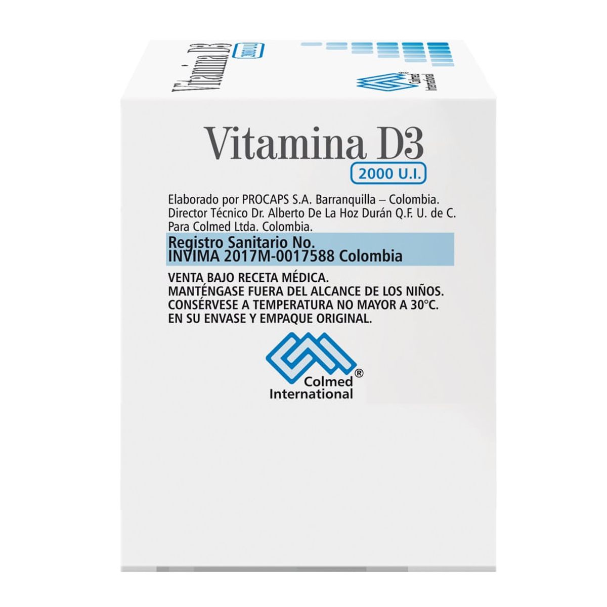 COLMED - Vitamina D3 Colmed 2000 U.i X 30cápsulas Blandas
