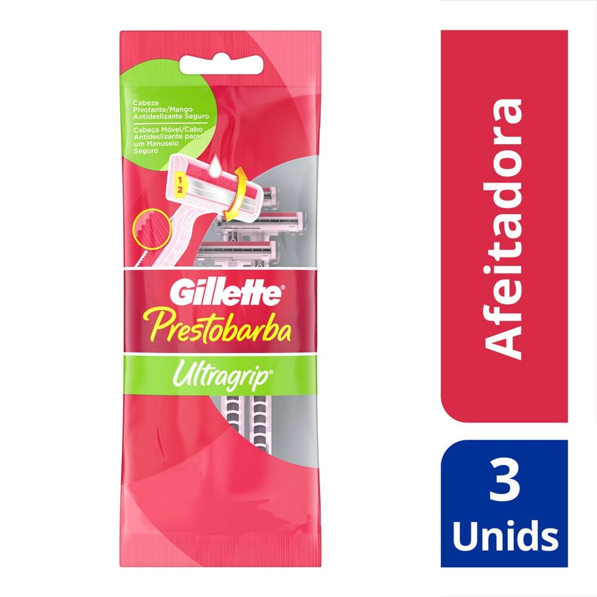 GILLETTE - Máquinas De Afeitar Gillette Prestobarba Ultragrip X 3und