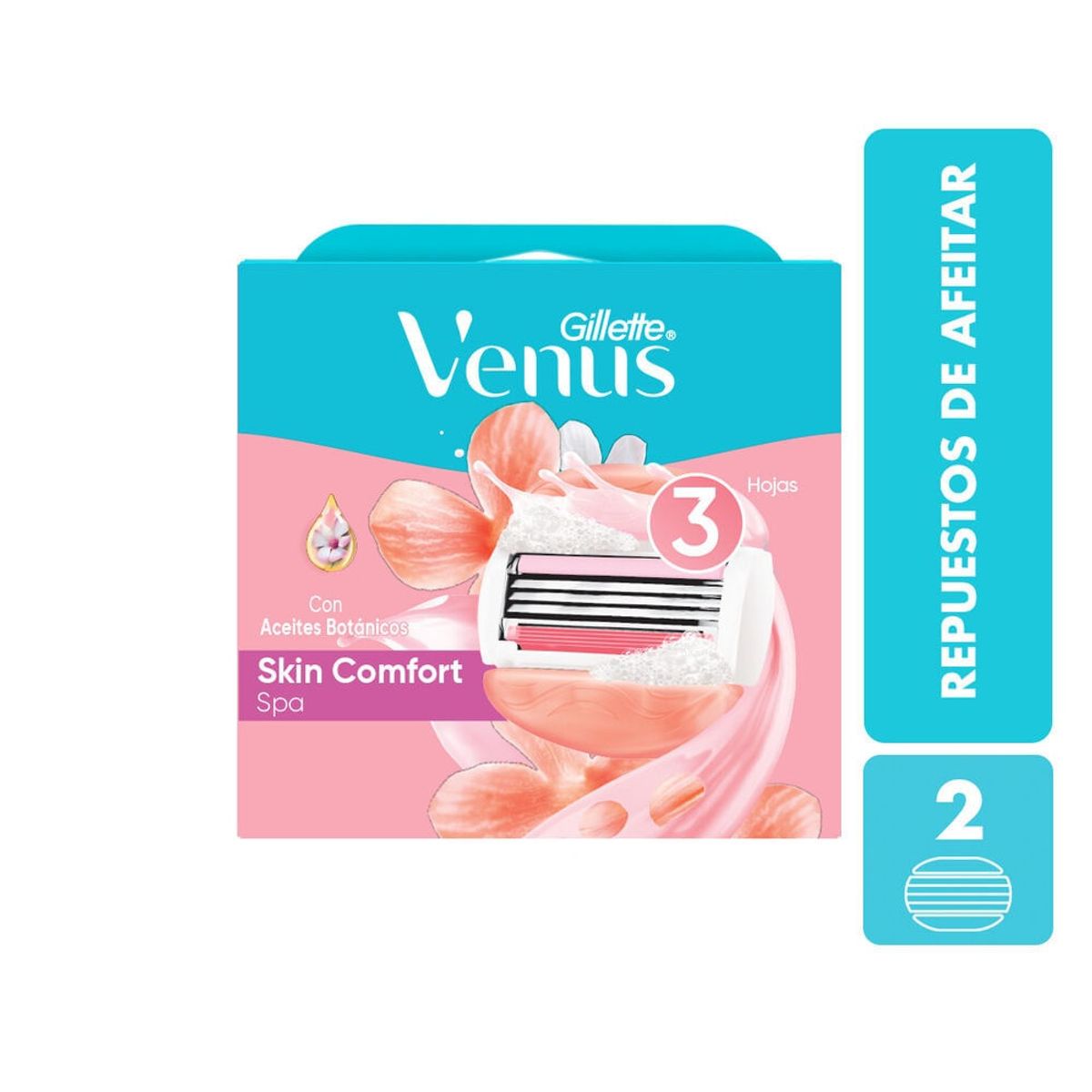 VENUS - Repuesto Maquina De Afeitar Venus Spa X 2und