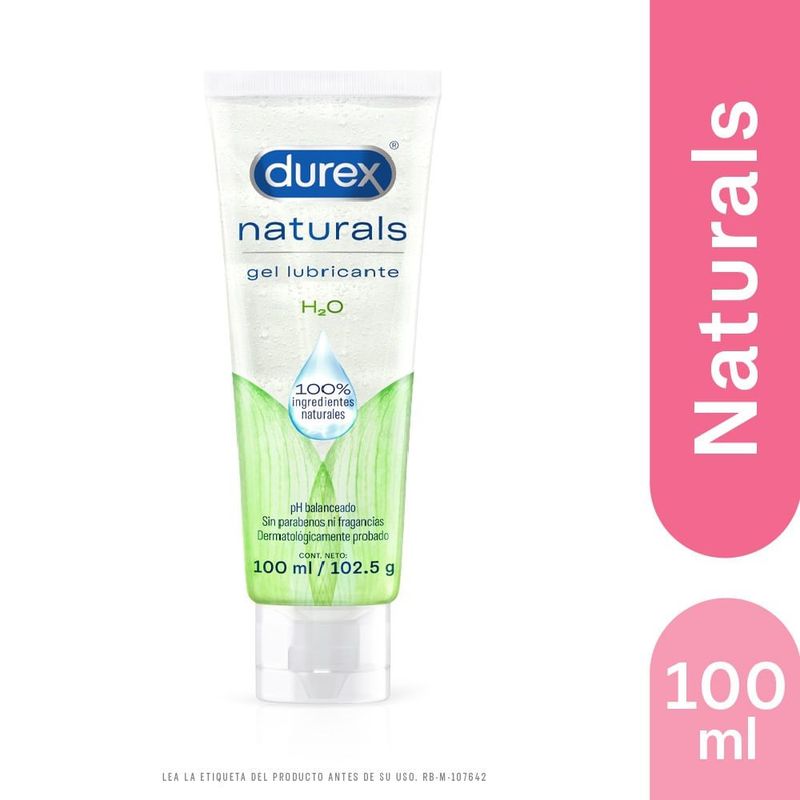 DUREX - Lubricante Durex H2o Naturals X 100ml