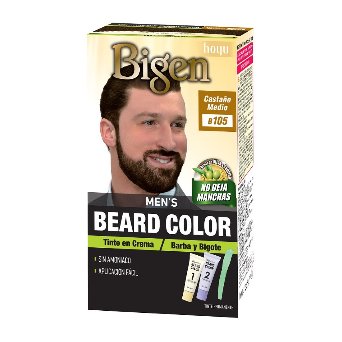 BIGEN - Tinte Bigen Men Barba Y Bigote Castaño Medio B105