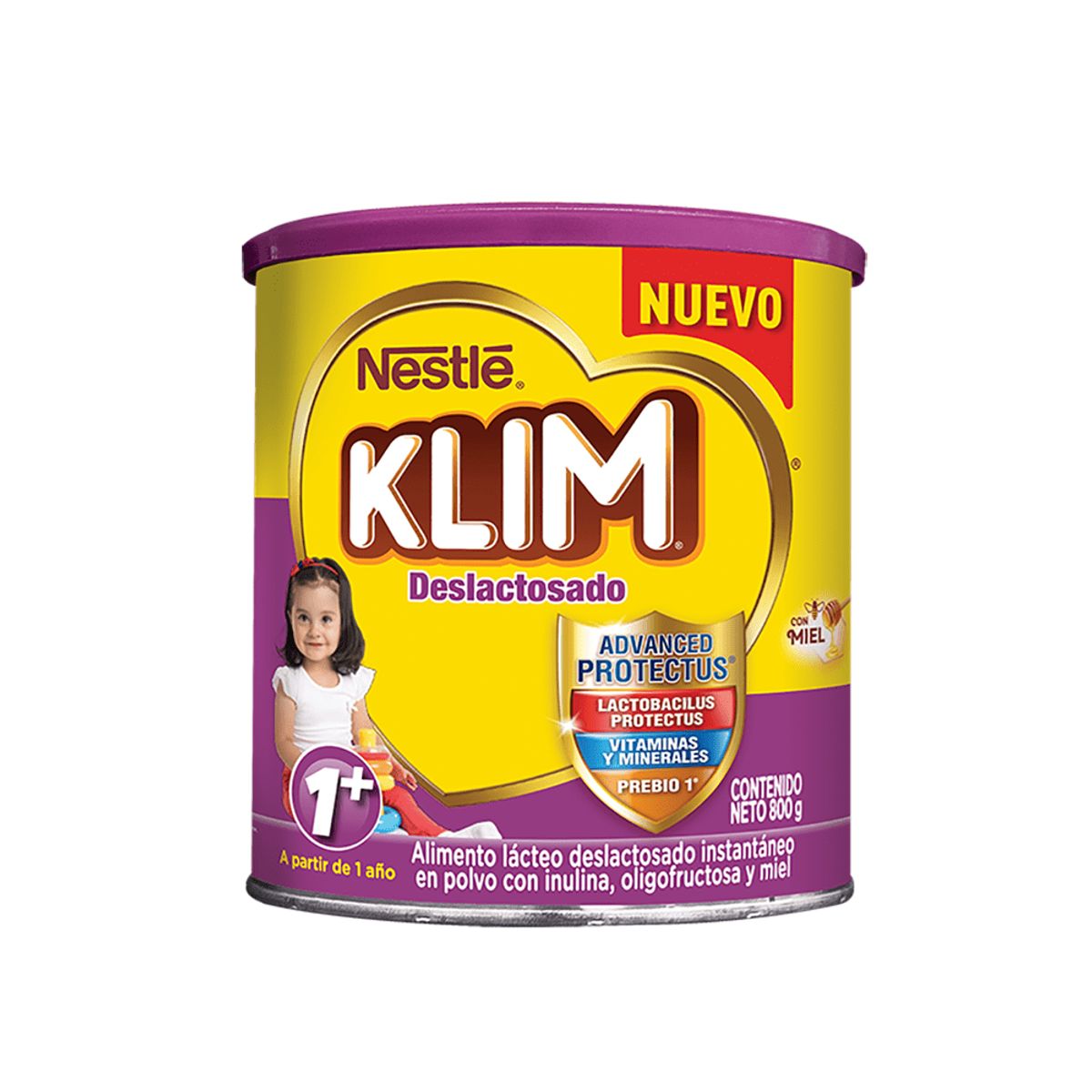 GENERICO - Leche Klim 1+(1-3 Años) Deslactosada Lata X 800gr
