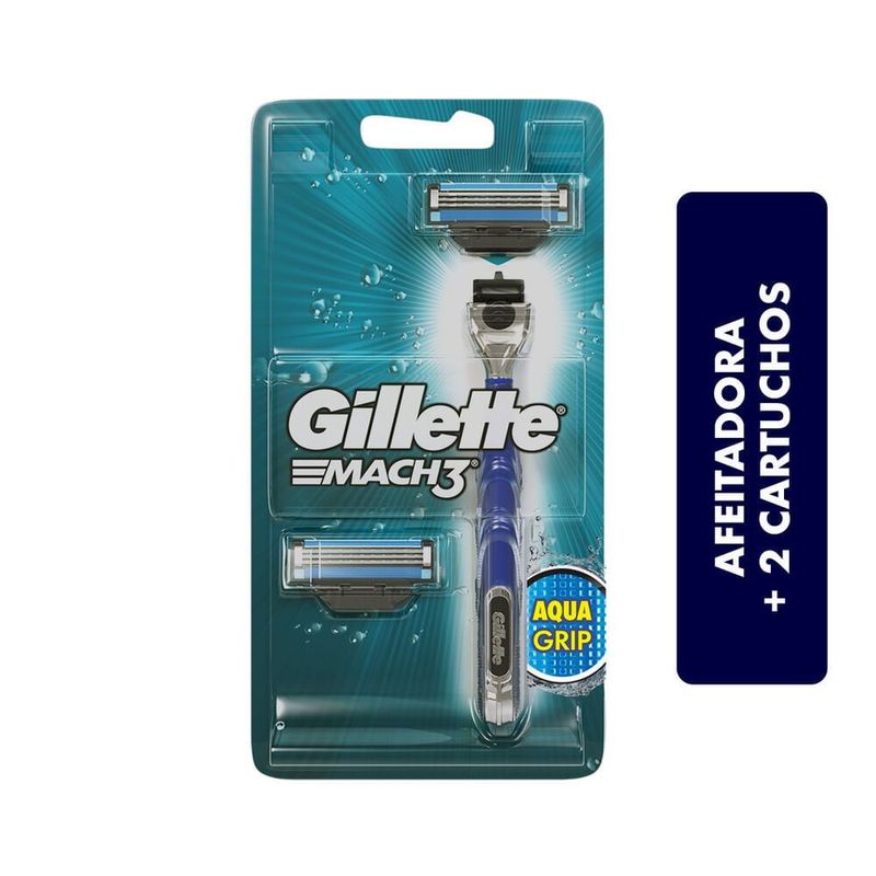 GILLETTE - Maquina Mach 3 Gillette + Respuesto X 2und
