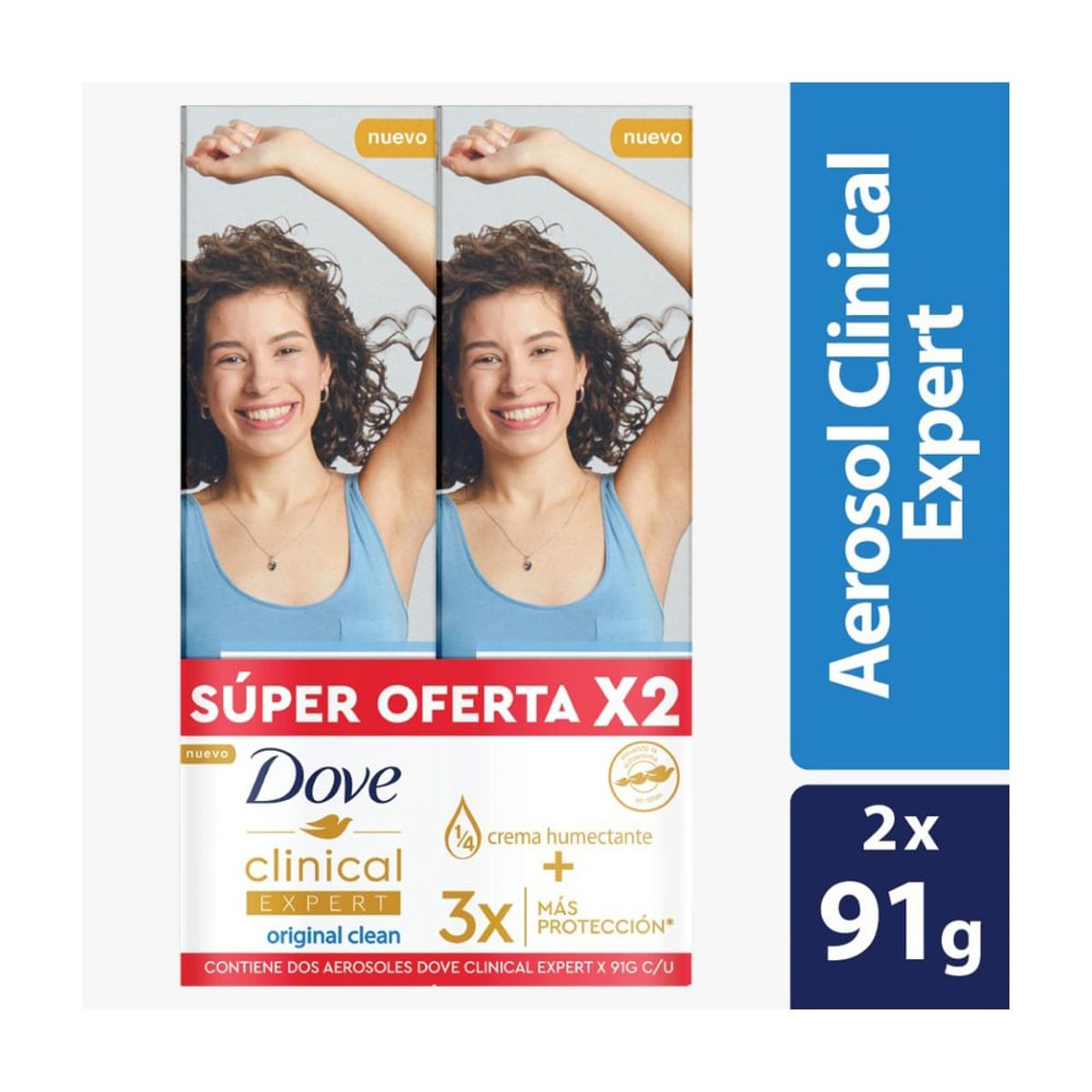 DOVE - Oferta Desodorante Dove Clinical Expert Mujer Aerosol X 91g