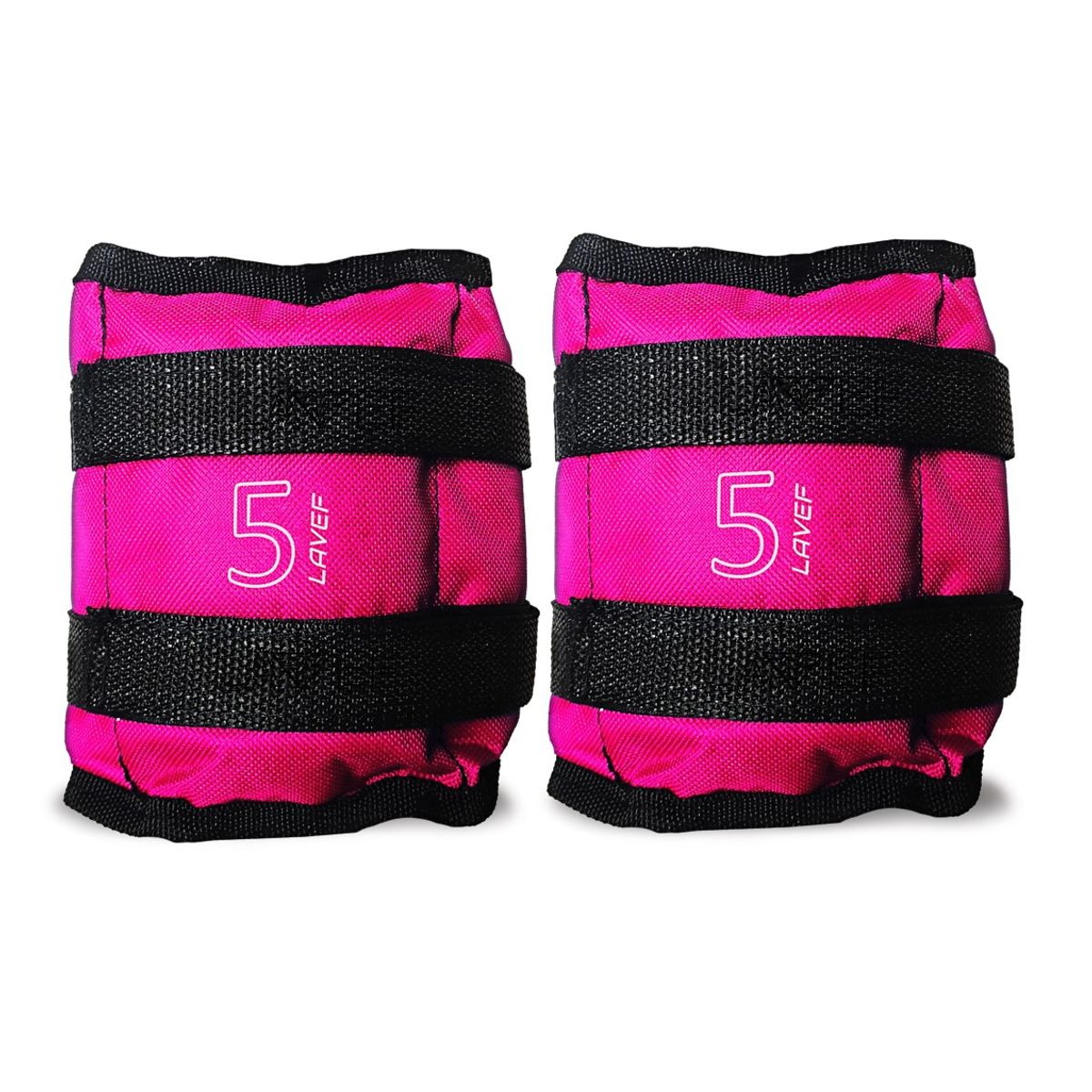 LAVEF - Pesas Tobilleras Basicas Kit 5k10lbs el par FUCSIA
