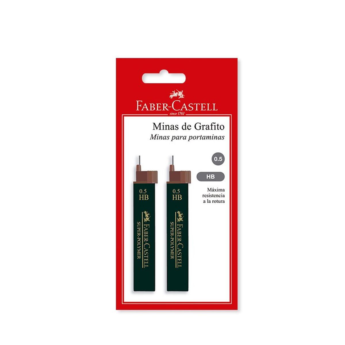 FABER CASTELL - Minas Para Portaminas Faber Castell 0.5 Hb Blister X 2