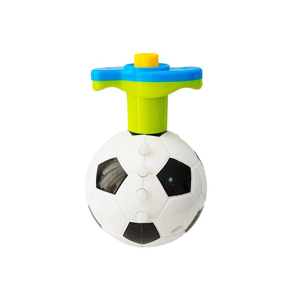 DAYOSHOP - Trompo Luces Balòn Soccer Futbol Musica Colores Divertido Blanco