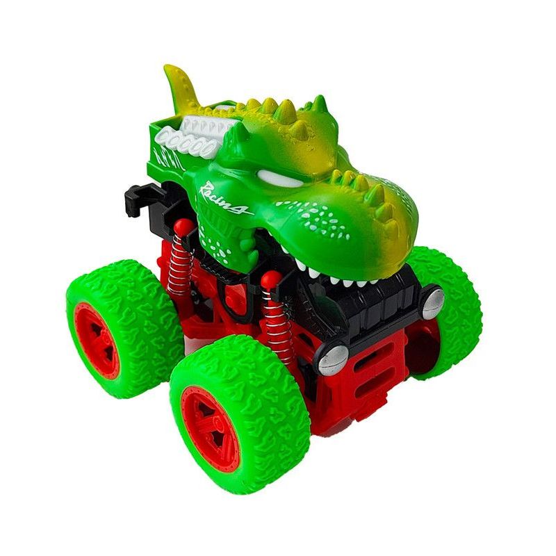 DAYOSHOP - Carro Monster Dinosaurio Rex Verde De Cuerda Coleccionable Juguete