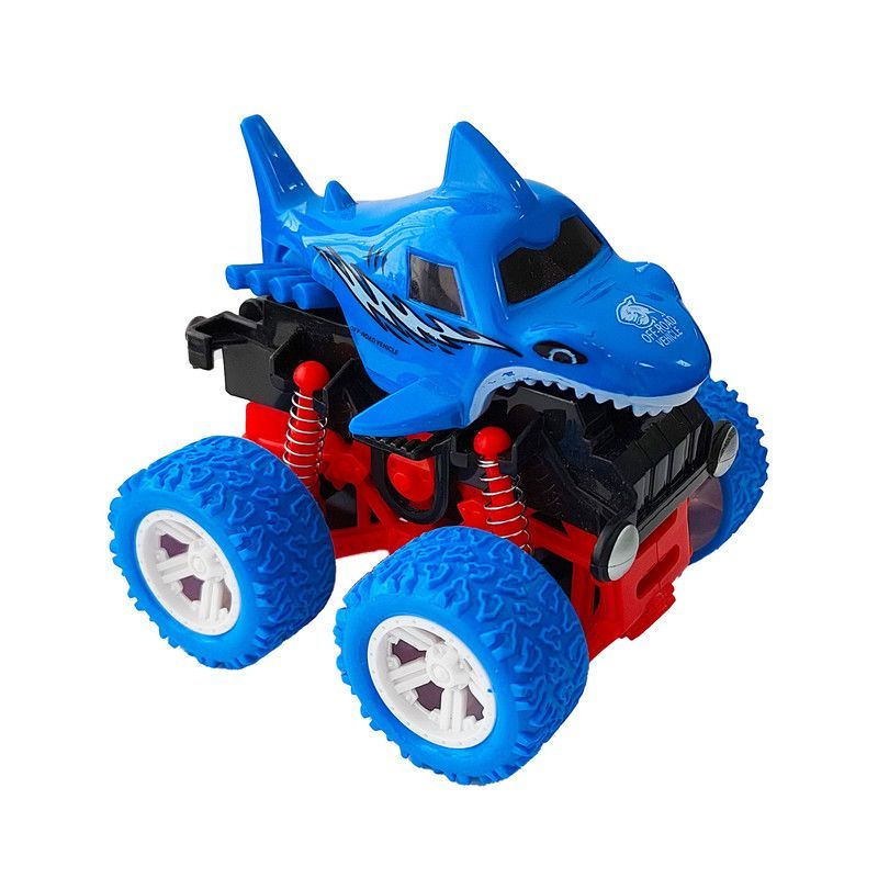 DAYOSHOP - Carro Monster Tiburòn Shark Azul De Cuerda Coleccionable Juguete
