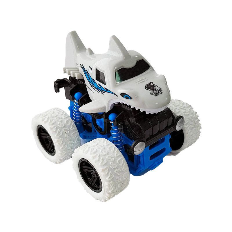 DAYOSHOP - Carro Monster Tiburòn Shark Gris De Cuerda Coleccionable Juguete