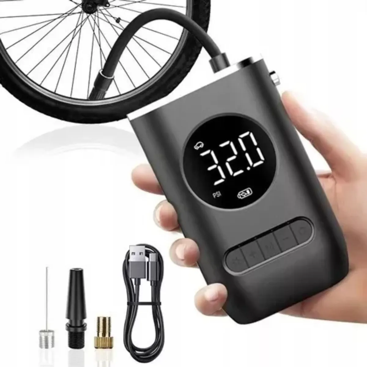 GENERICO - Compresor Mini Portátil Recargable Para Carro Bici Czk
