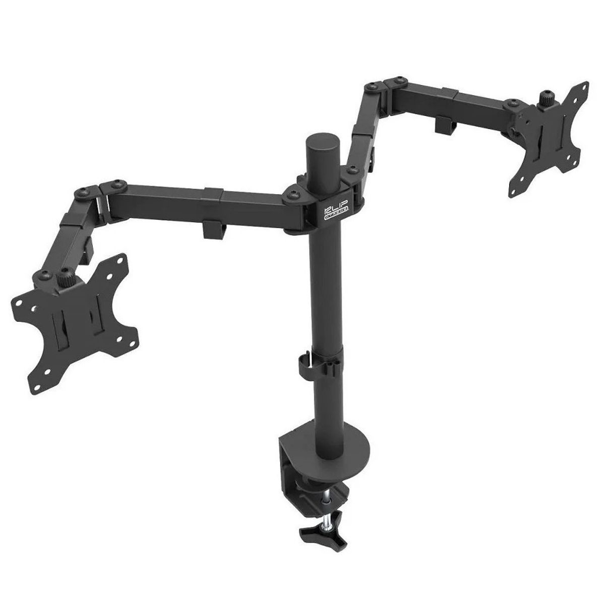 KLIP XTREME - Brazo Soporte Doble para Monitor de 13 a 32 Pulgadas con Prensa