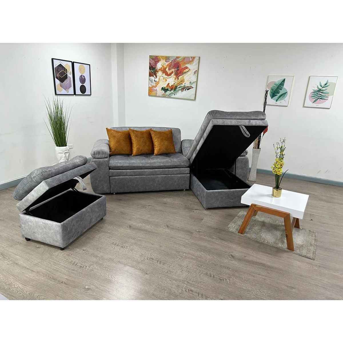 PLUMA HOME - NUEVA COLECCION LONDRES - Sala Multi Funcional L Chaise Longue