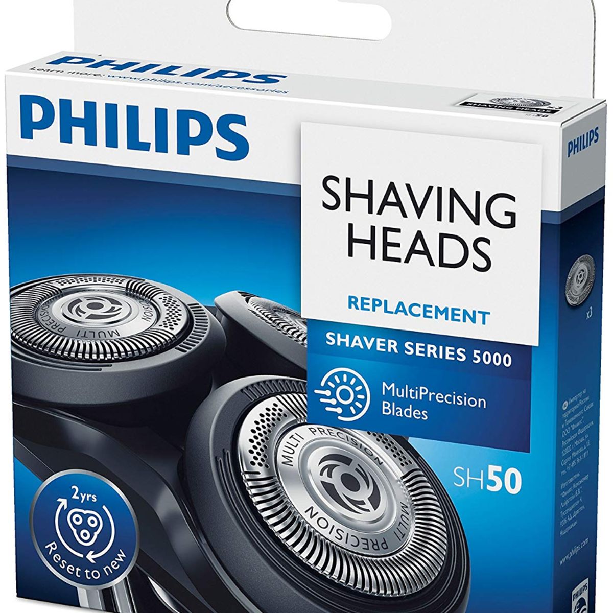 PHILIPS - Cuchillas Cabezal Repuesto Afeitadoras Philips HQ8 SH50 Norelco