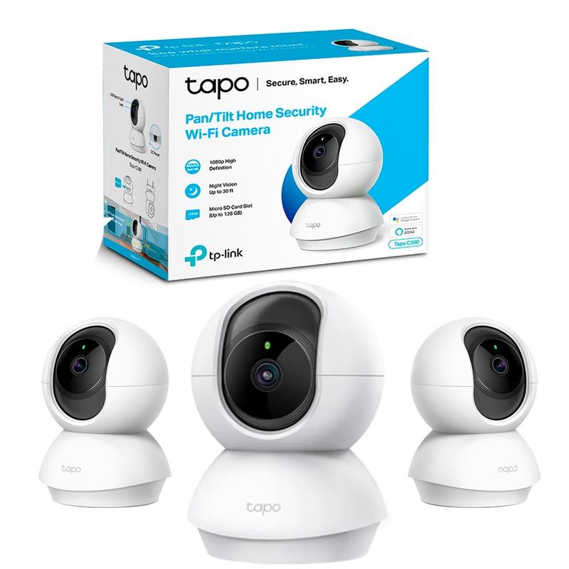 TP LINK - Tp-link Tapo C200 Cámara De Seguridad Wifi Fhd X3 Unidades