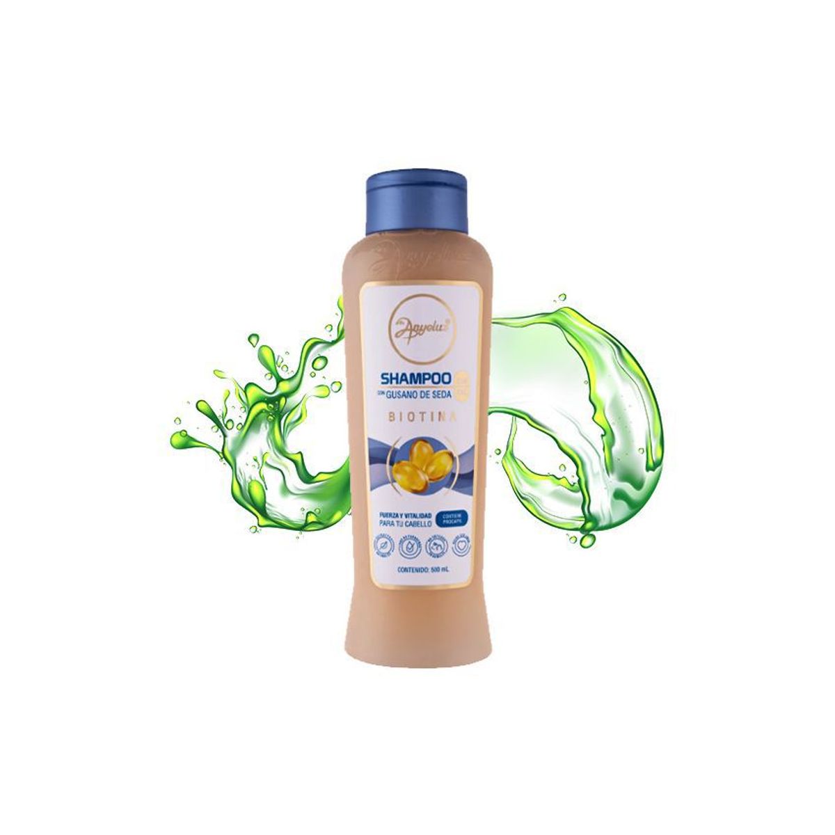 ANYELUZ - Shampoo gusano de seda anyeluz 500 ml