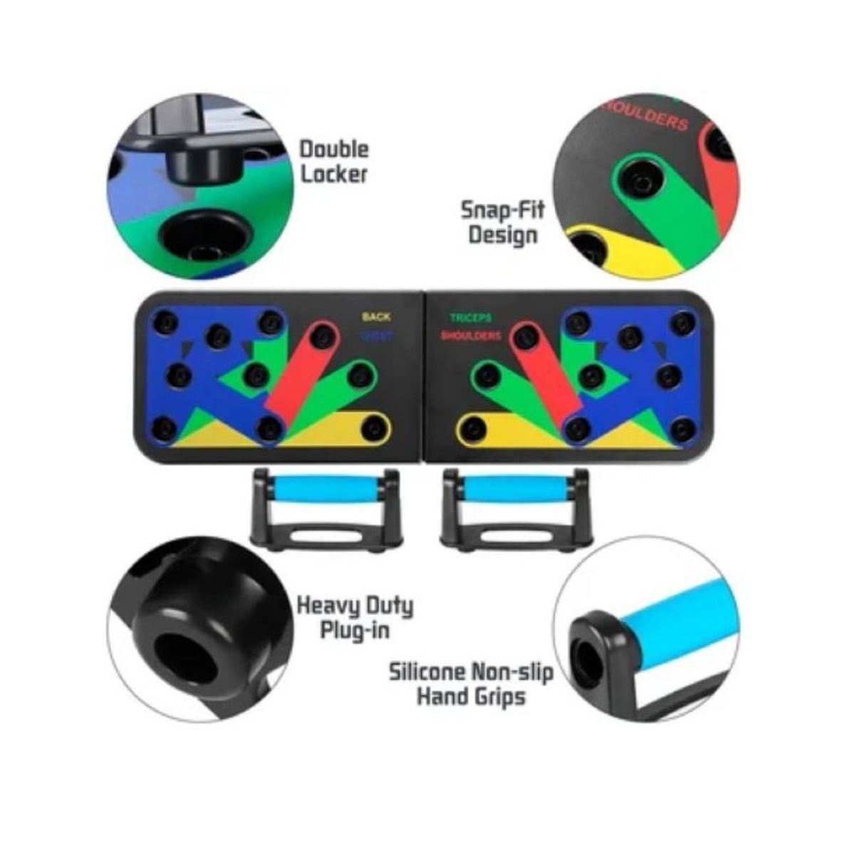 ZHOPI CO - Tabla Push Up Sistema Completo De Flexiones Mas Bandas