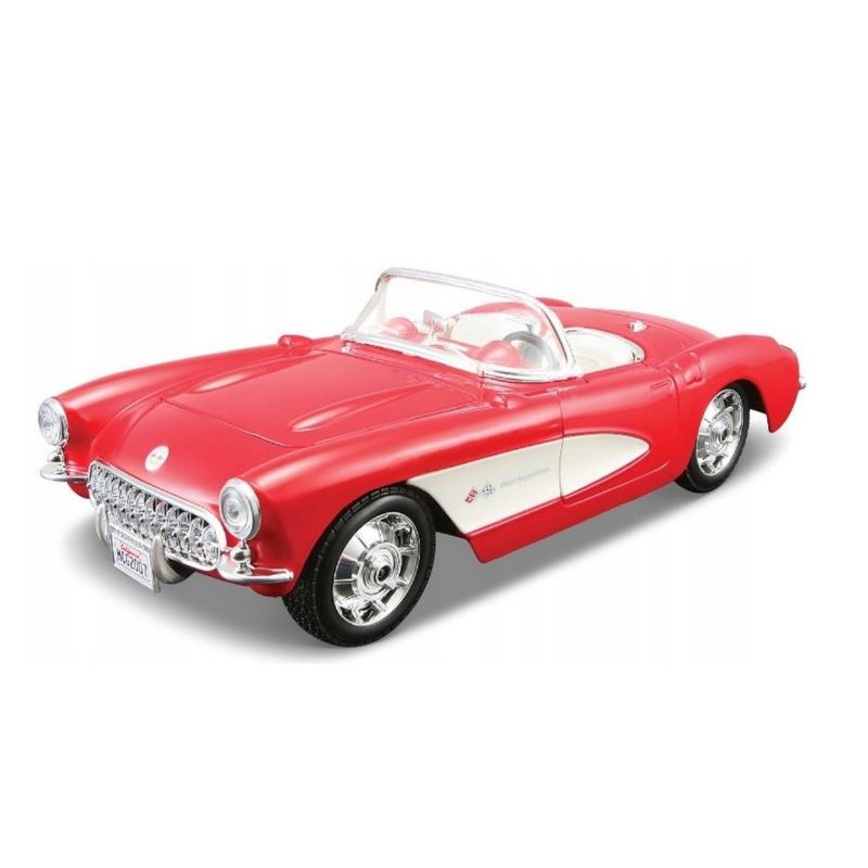 MAISTO - Carro A Escala 1/24 Chevrolet Corvette 1957 Para Armar