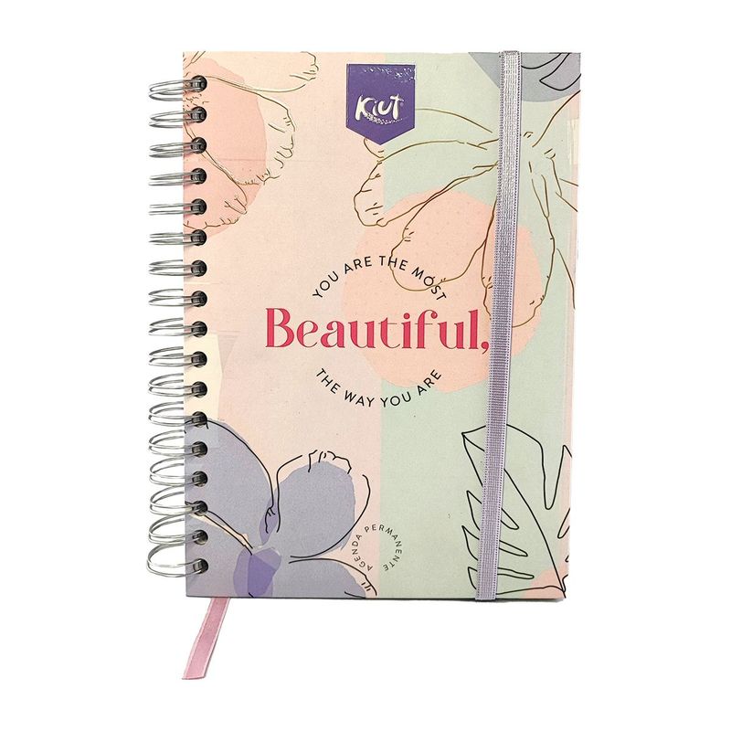 KIUT - Agenda Kiut Diaria Permanente Argollada Pasta Dura