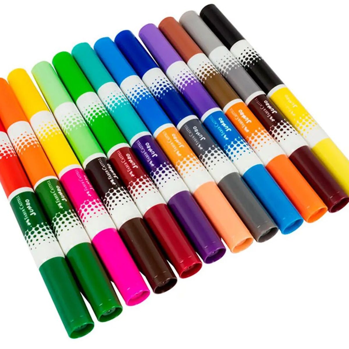 FABER CASTELL - Blister Plumones  Faber Castell, Bicolor Jumbo X 12 Unds