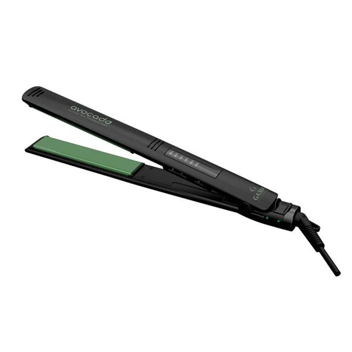 GAMA - Plancha de cabello gama italy avocado y macadamia led negra