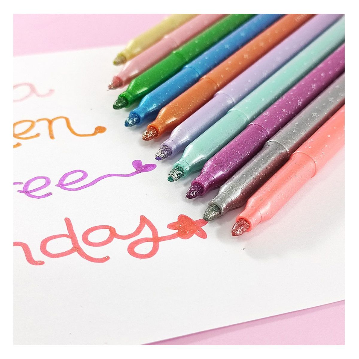 KIUT - Marcador Escarchado Kiut. Glitter x 10 Colores