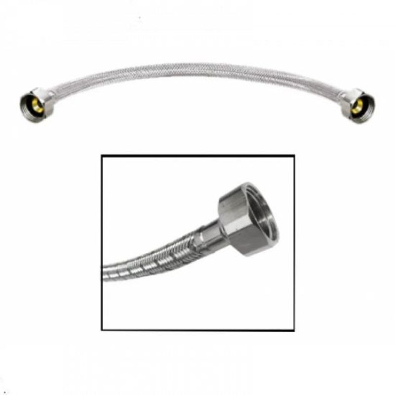 GENERICO - Acople Flexometalico 50 Cm Para Lavamanos O Lavaplatos 1/2hh