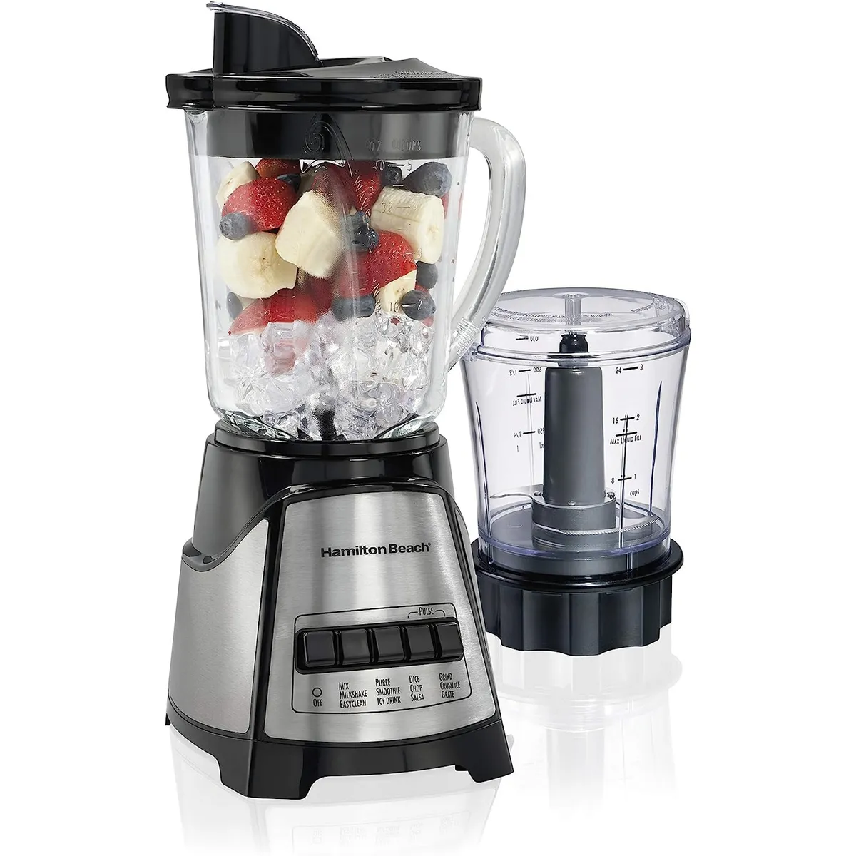 HAMILTON BEACH - Licuadora y Procesador de Alimentos de 700 W Hamilton Beach