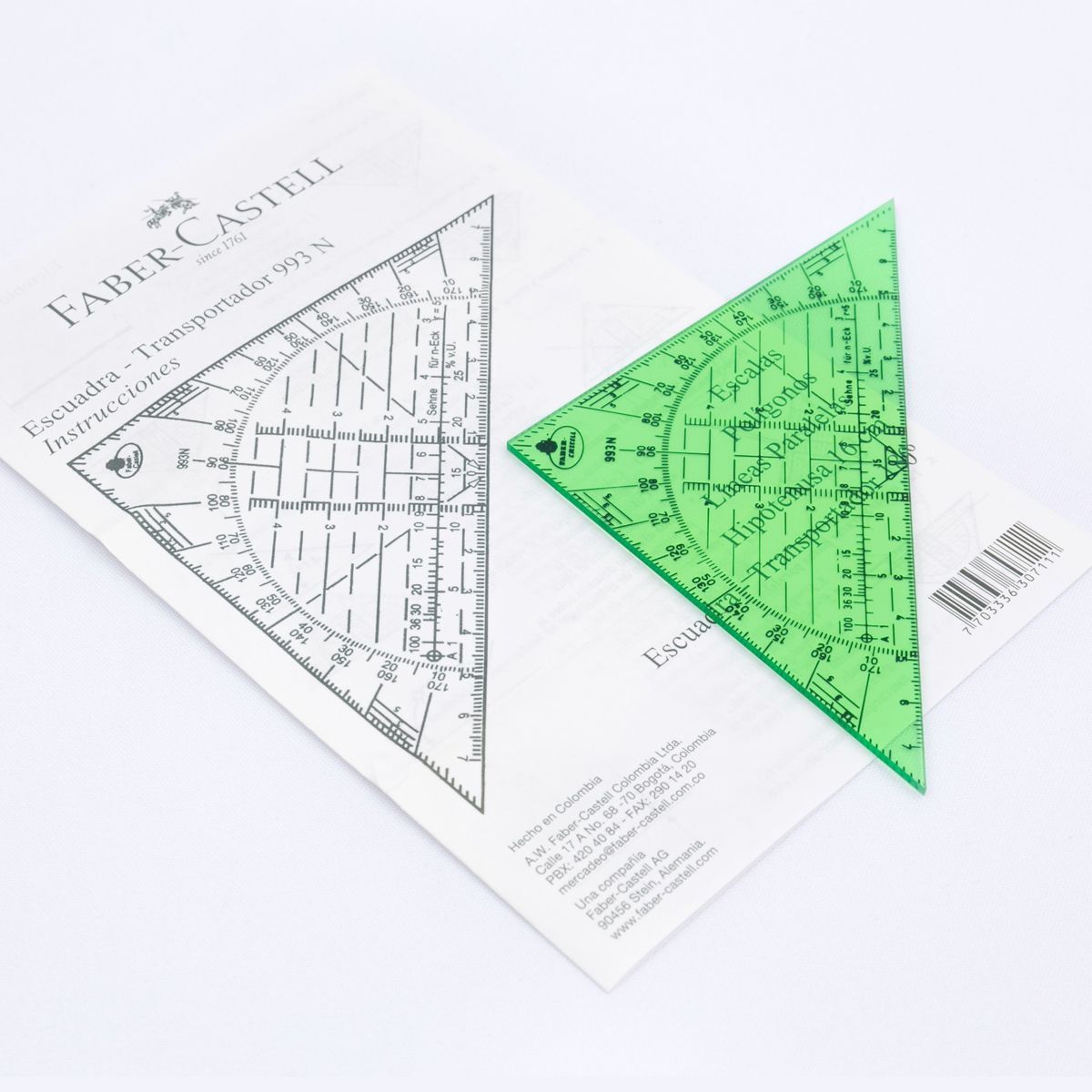 FABER CASTELL - Escuadra Mágica Faber Castell - Transportador 993 N