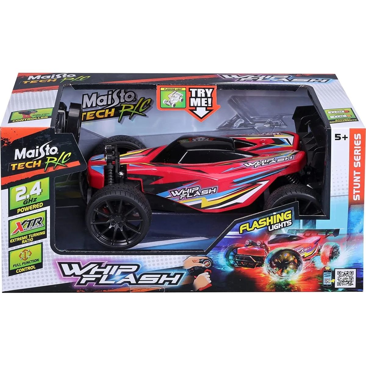 MAISTO - Carro A Control Whip Flash Buggy Rojo Para Niños Y Adultos