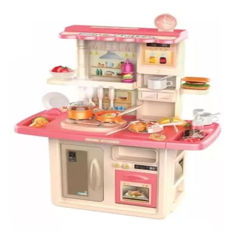 MARKET TOYS - Cocina Infantil Altura De 84 Cm Luz + Sonido + Vapor