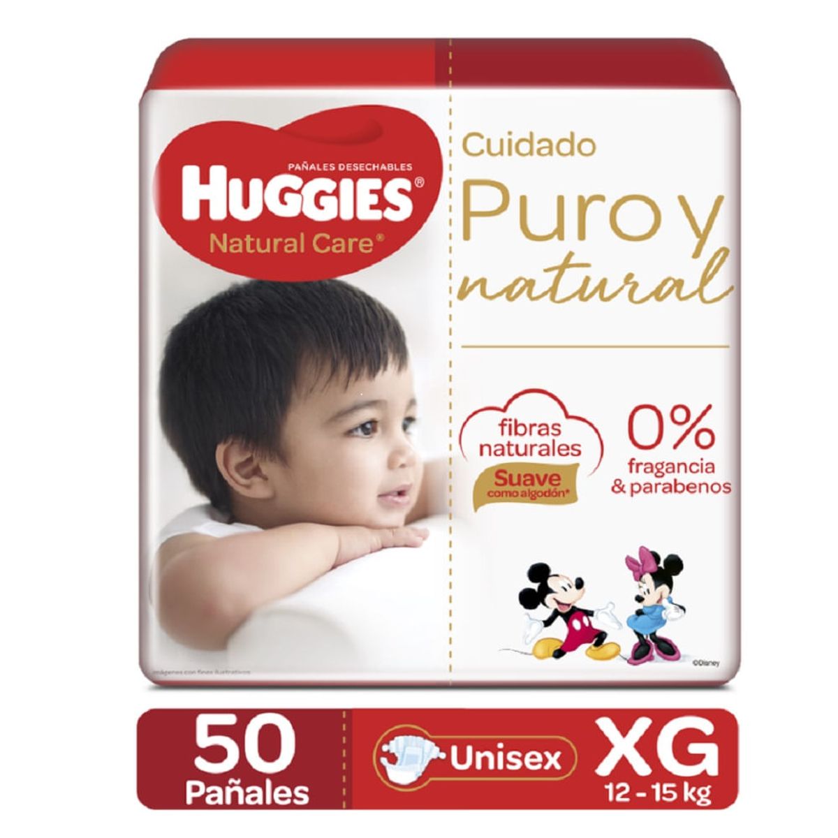 GENERICO - Pañales Huggies Natural Care Etapa 4 Xg X 50und