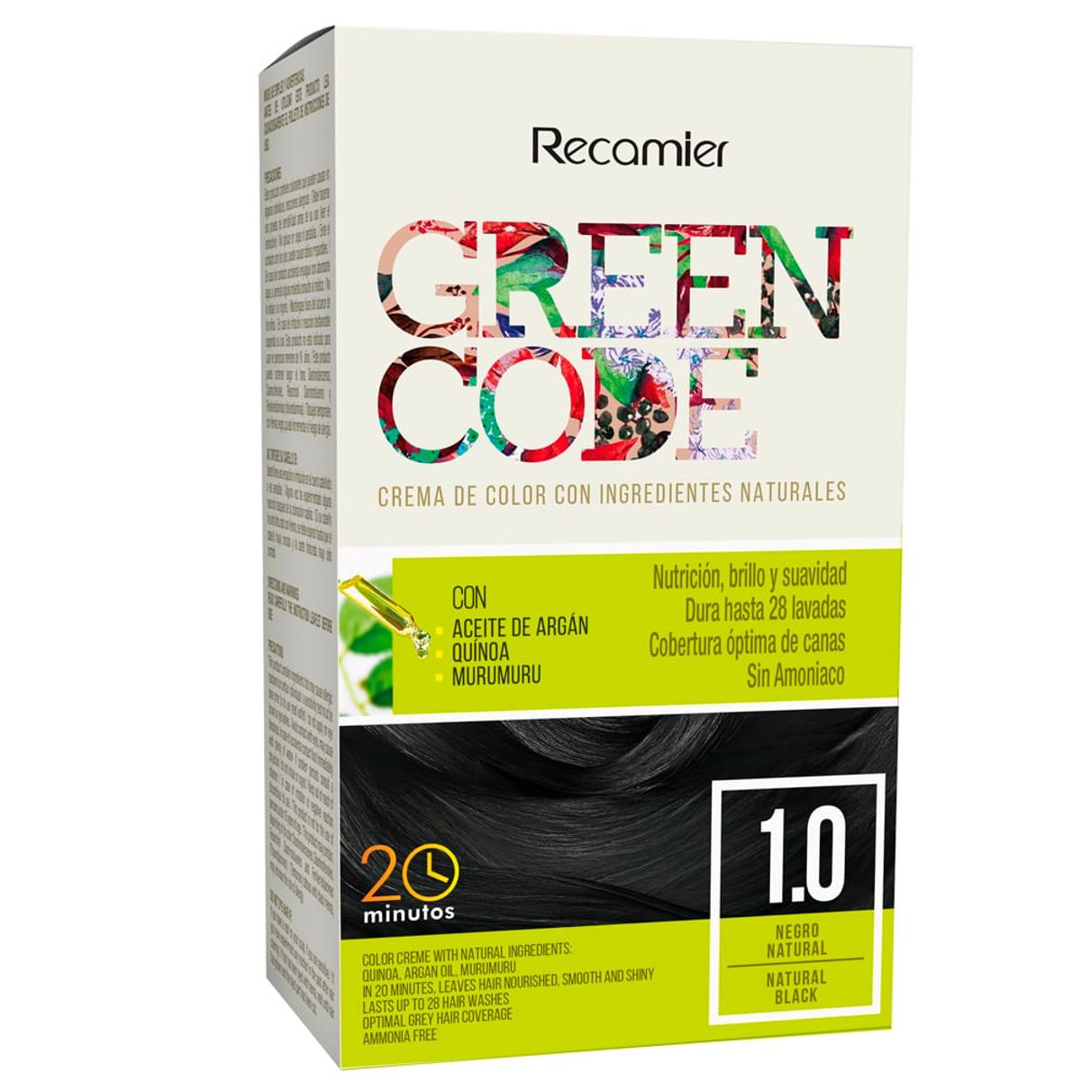 GENERICO - Tinte Green Code Negro Natural 1.0 X 50g