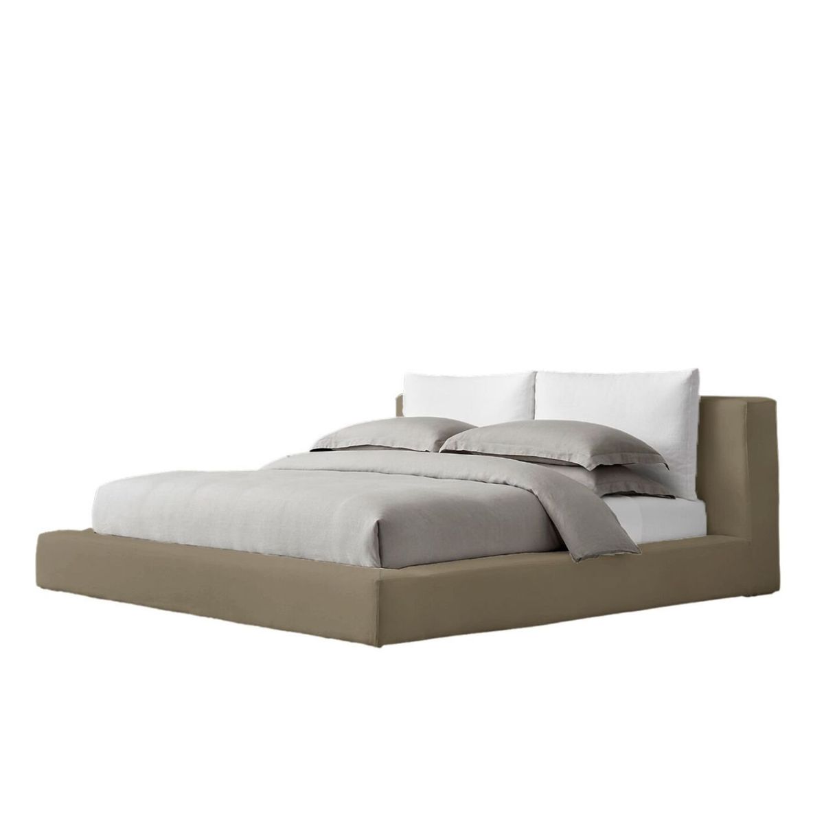 EKONOMODO COLOMBIA - Colchon Queen 1 Pillow Con Cama En Pino Astoria Taupe 160X190 Cm