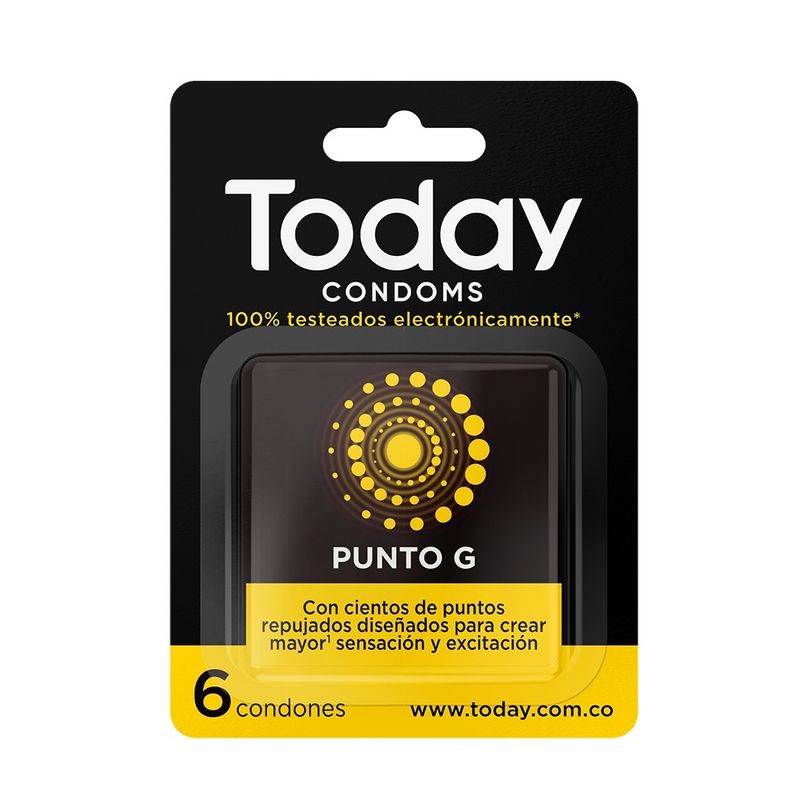 TODAY - Today Condon Lubricado Punto G X 6und
