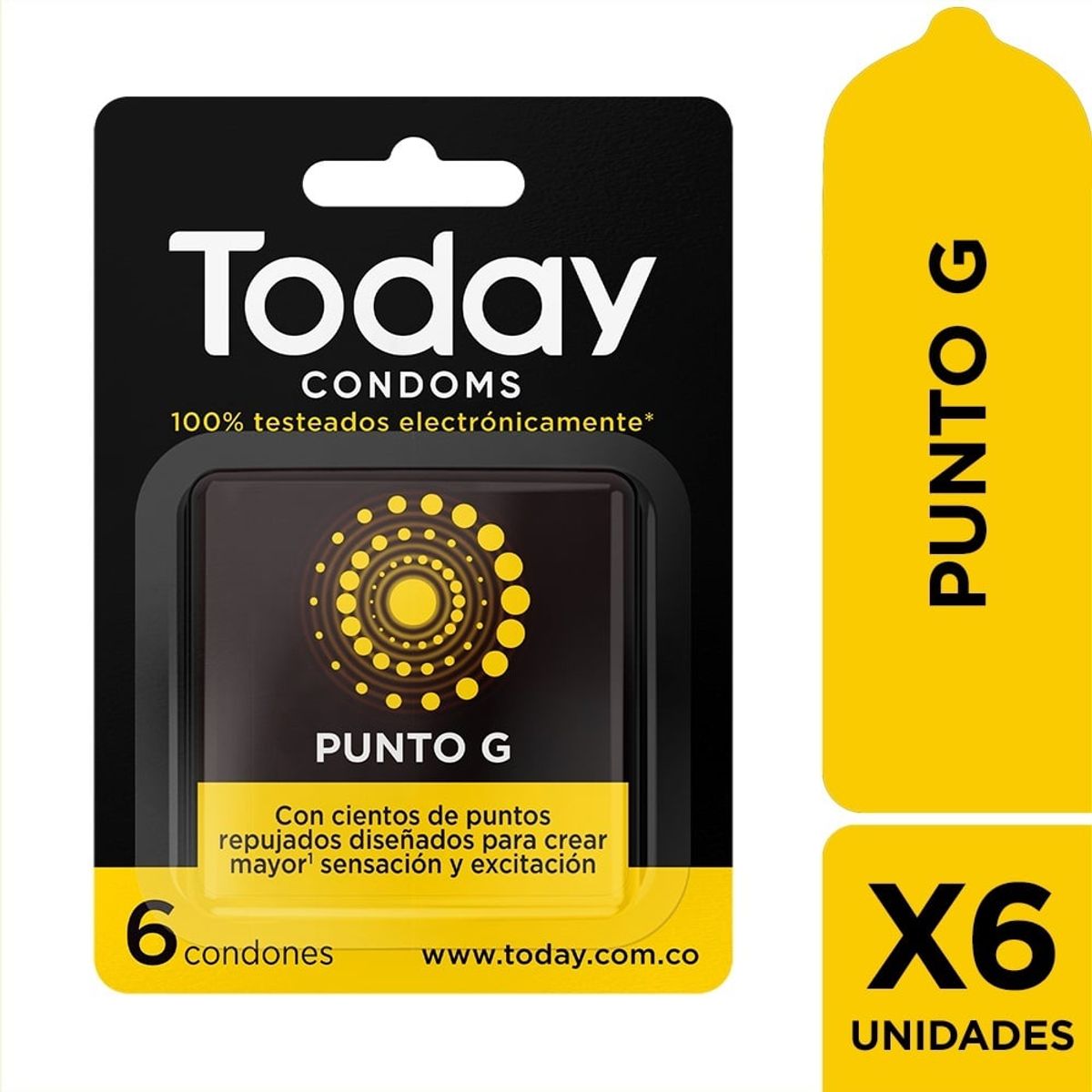 TODAY - Today Condon Lubricado Punto G X 6und