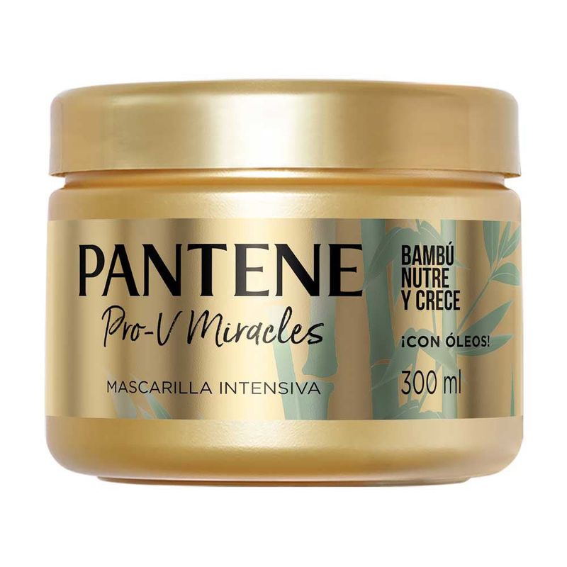 PANTENE - Mascarilla Pantene Tratamiento Capilar Bambu X 300ml.---
