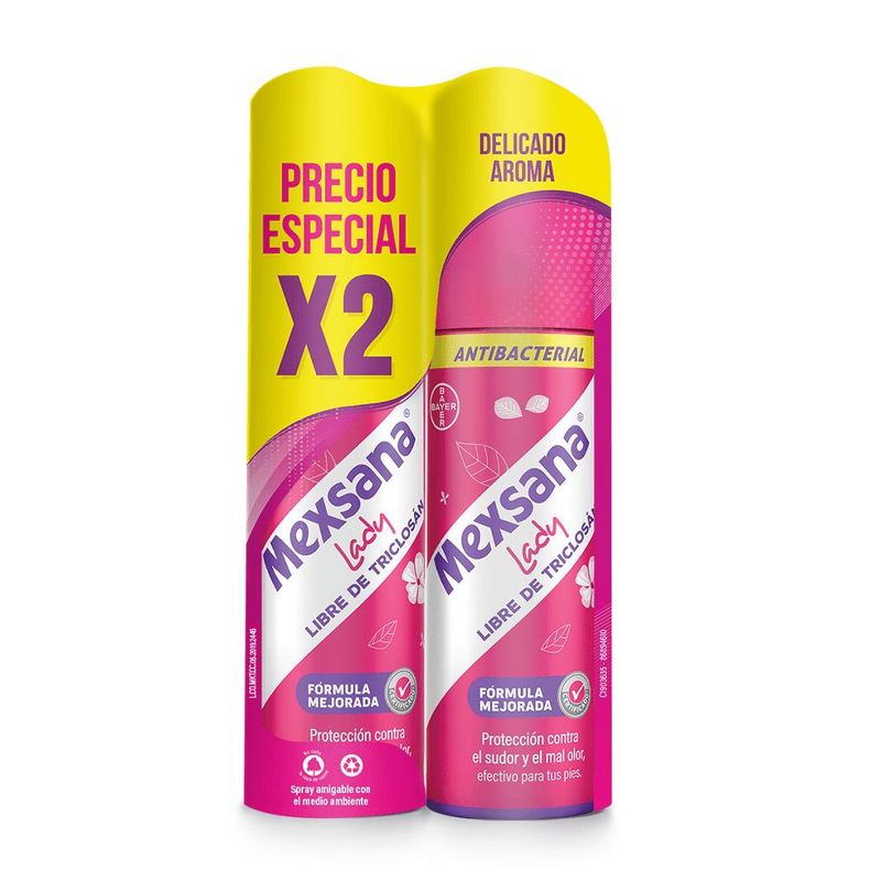 GENERICO - Mexsana Lady Spray Desodorante Para Pies X 2und X 260ml