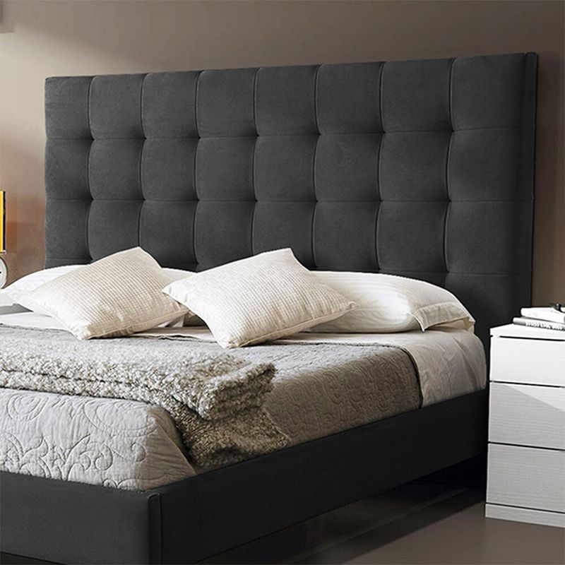 EKONOMODO COLOMBIA - Base cama con Espaldar Queen en pino Luxury Azul 160x190 cm