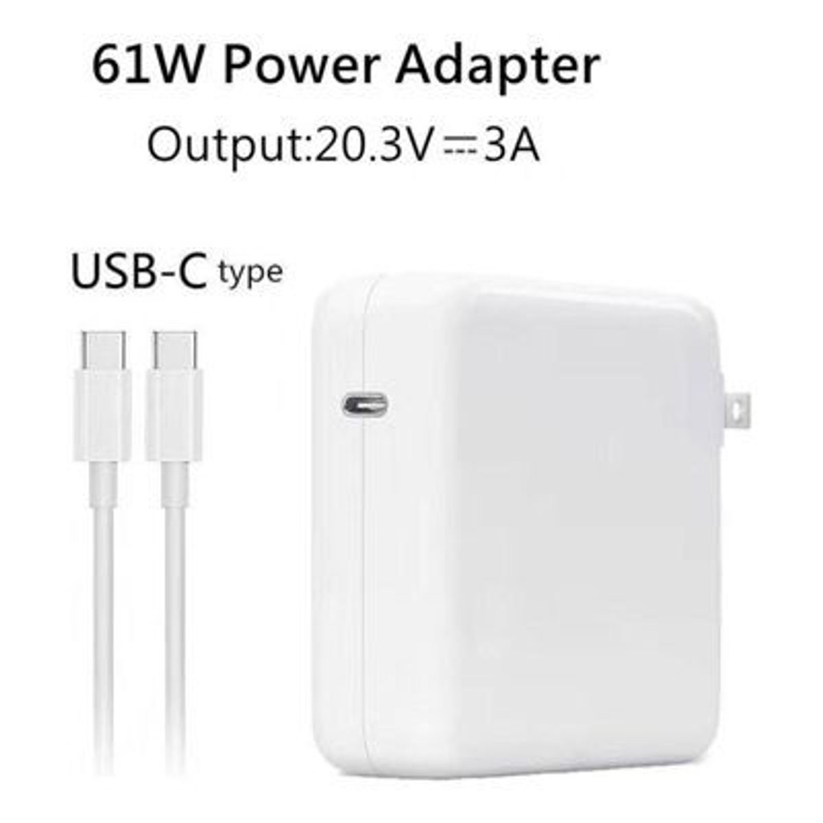 GENERICO - Cargador Compatible Para MacBook Pro 2020 A2289 Usb-c 61w