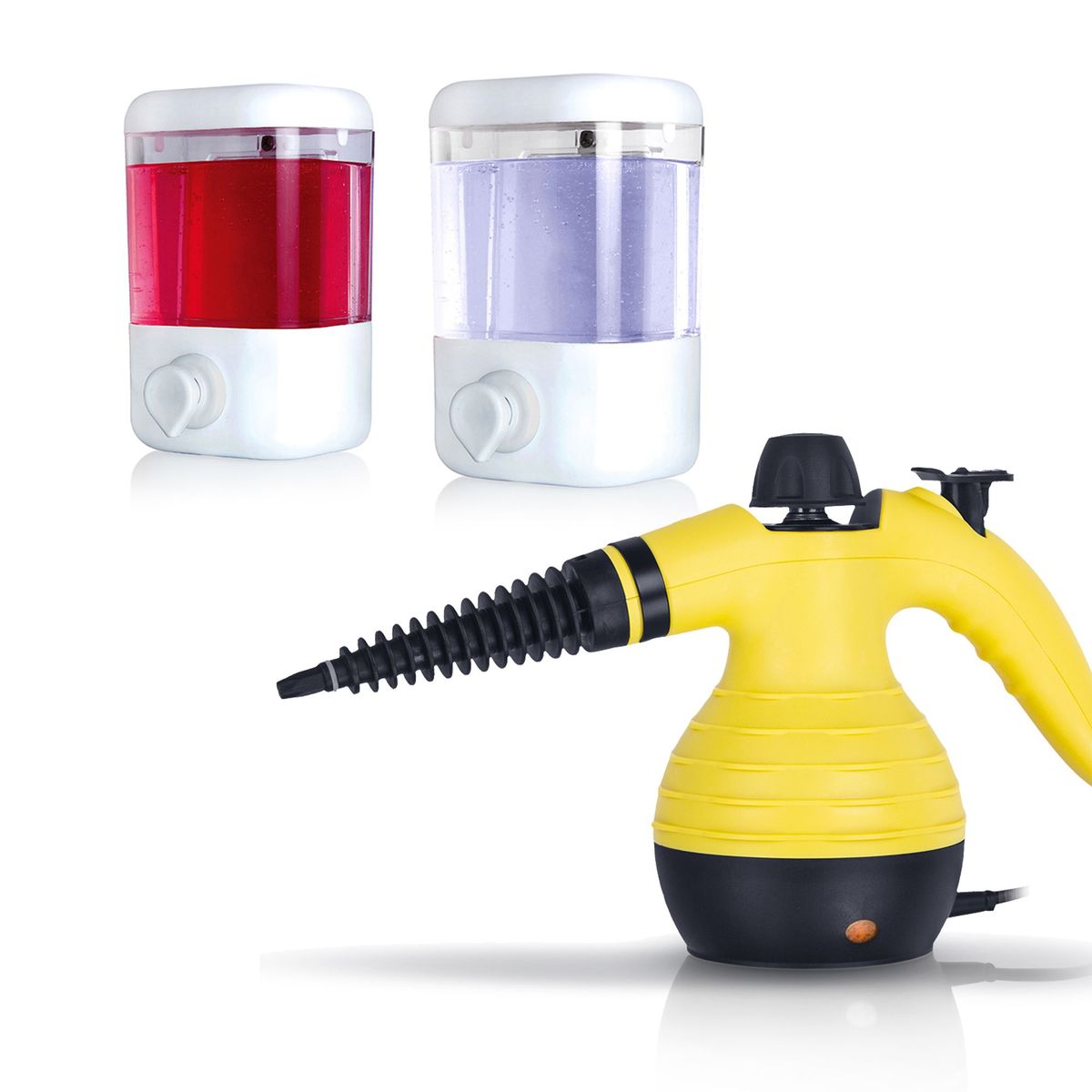 ENERGY PLUS - Combo: Limpiador a Vapor +  2 Dosificadores de Gel o Jabón
