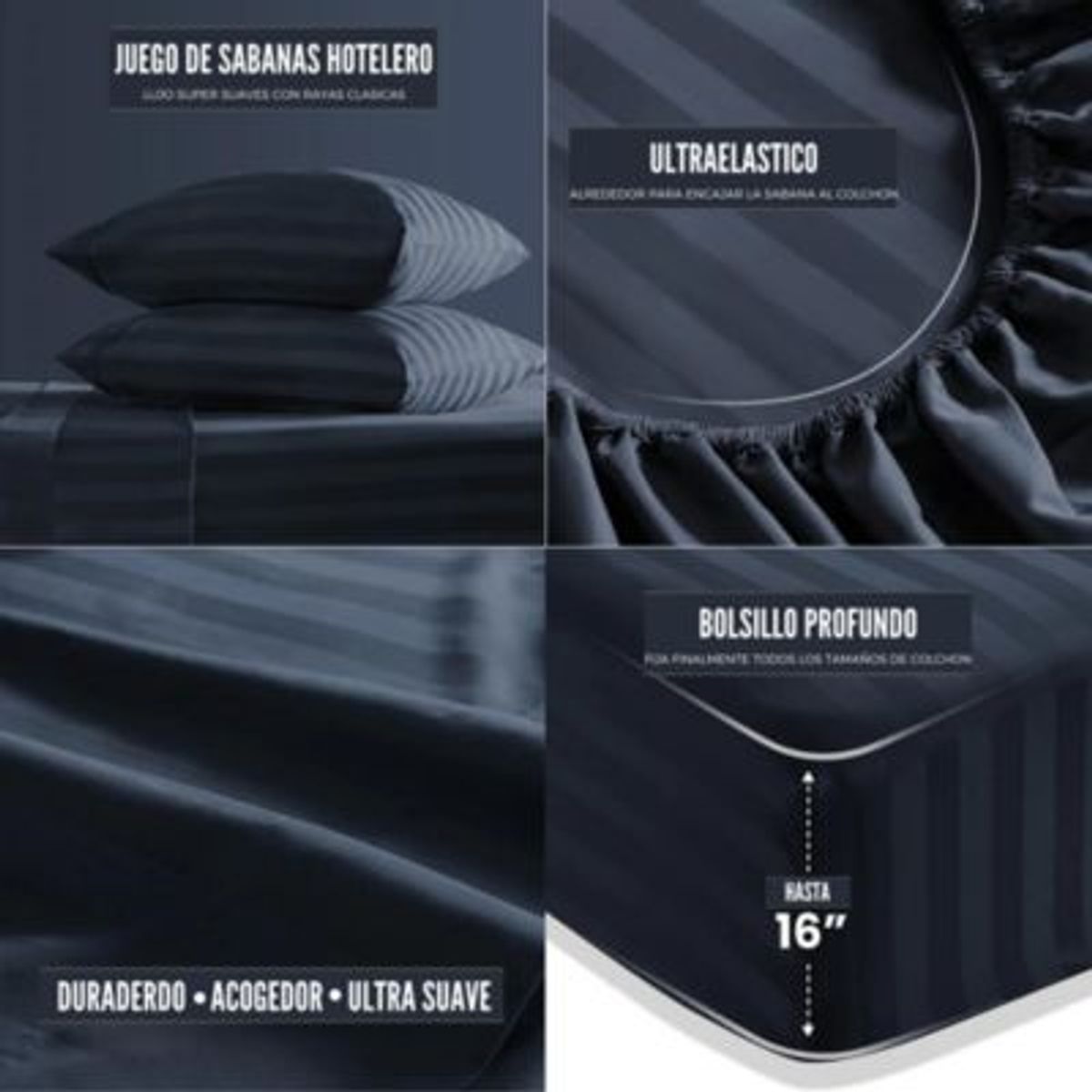 EKONOMODO COLOMBIA - Colchon Queen 1 Pillow Con Cama Hampton Mostaza 160X190 Gratis Sabanas