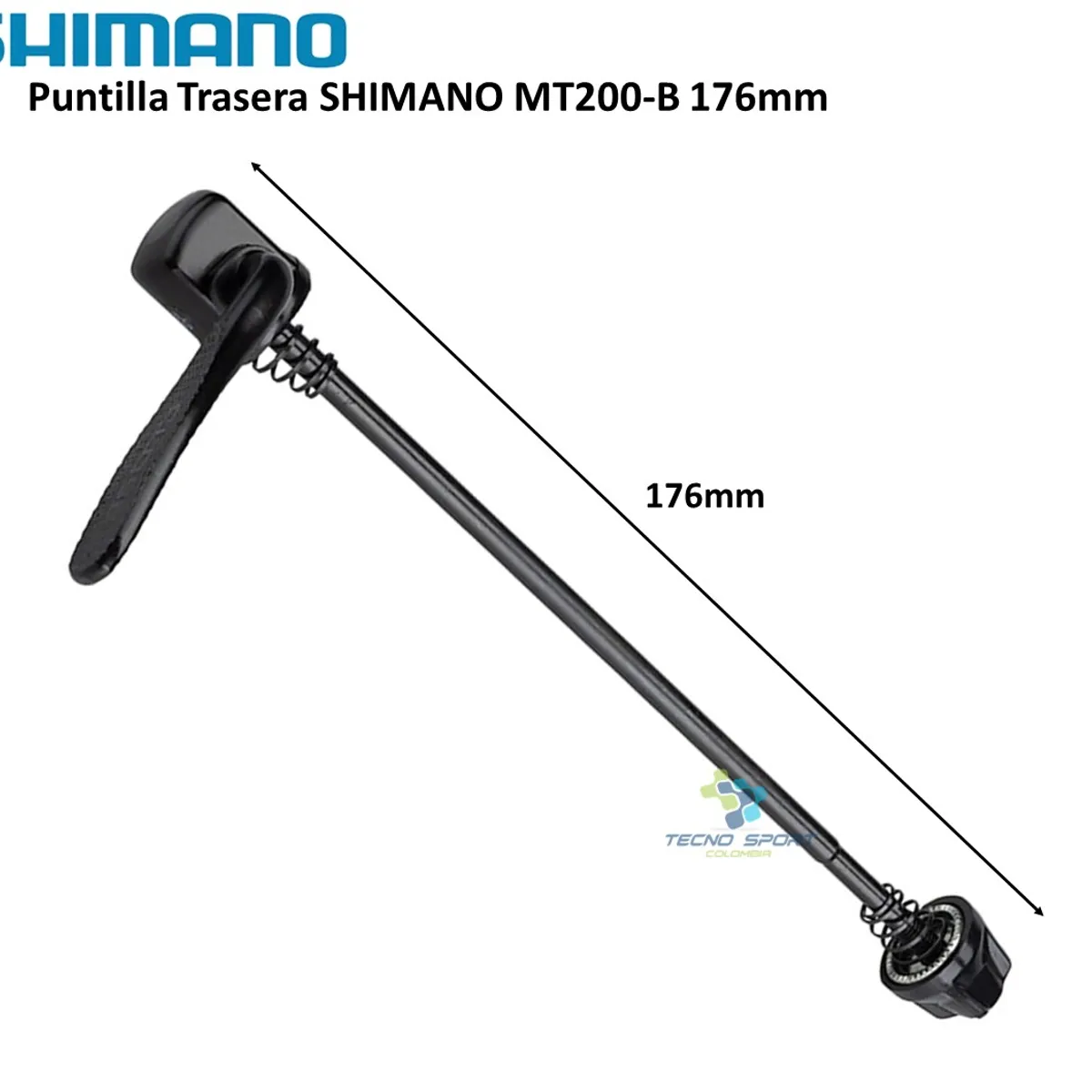 SHIMANO - Puntilla Manzana Trasera Shimano Mt-500 Bicicleta Mtb 176 Mm